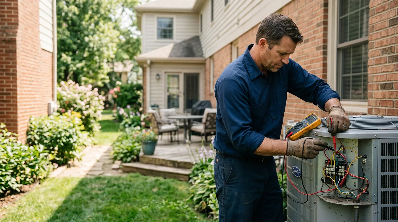 HVAC technician working near Bradenton, FL